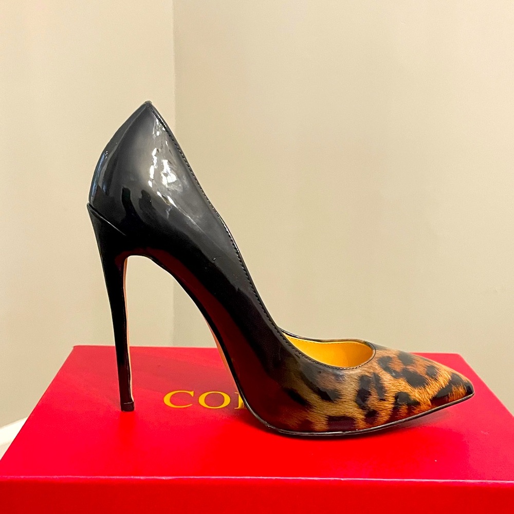 Coleter Cheetah Print Spiked Heel - Size 7.5